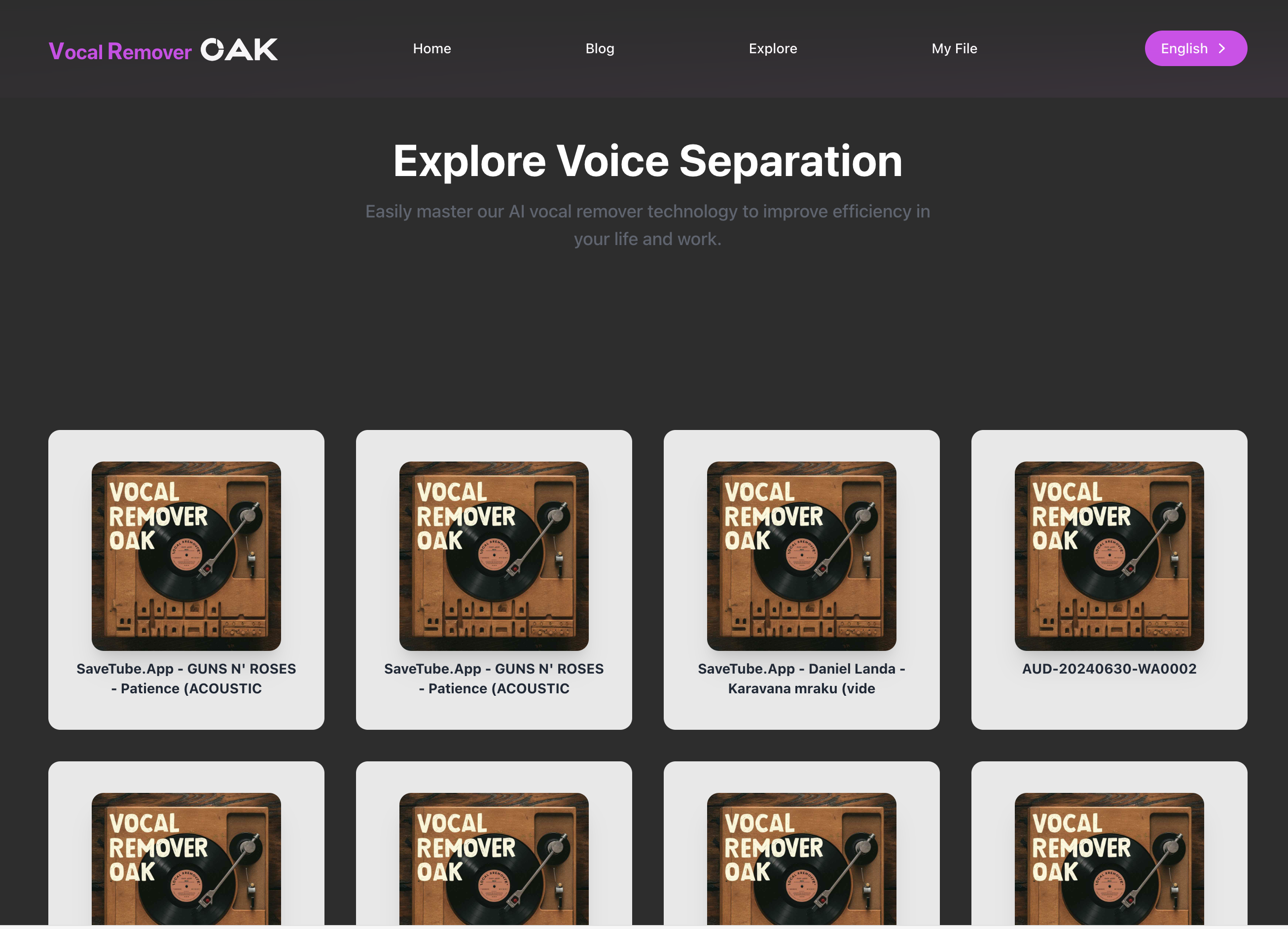 Vocale remover online media 3