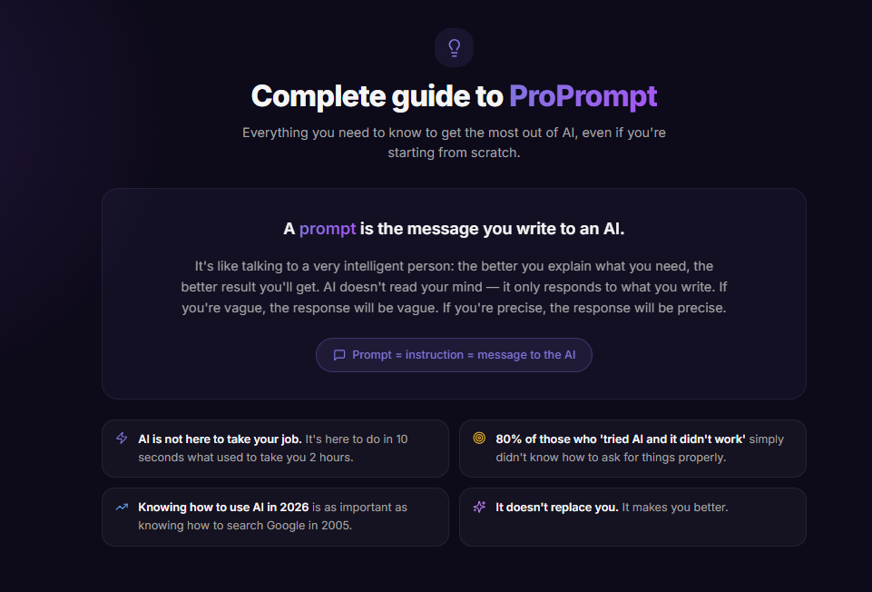 ProPrompt — Professional prompts. gallery image