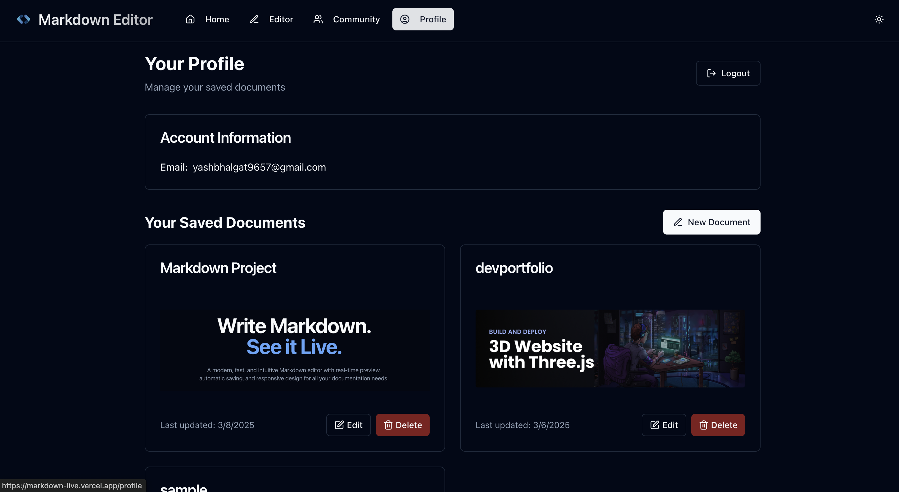 Vista previa de Markdown - Escriba a Markdown, míralo cobrar vida. media 4
