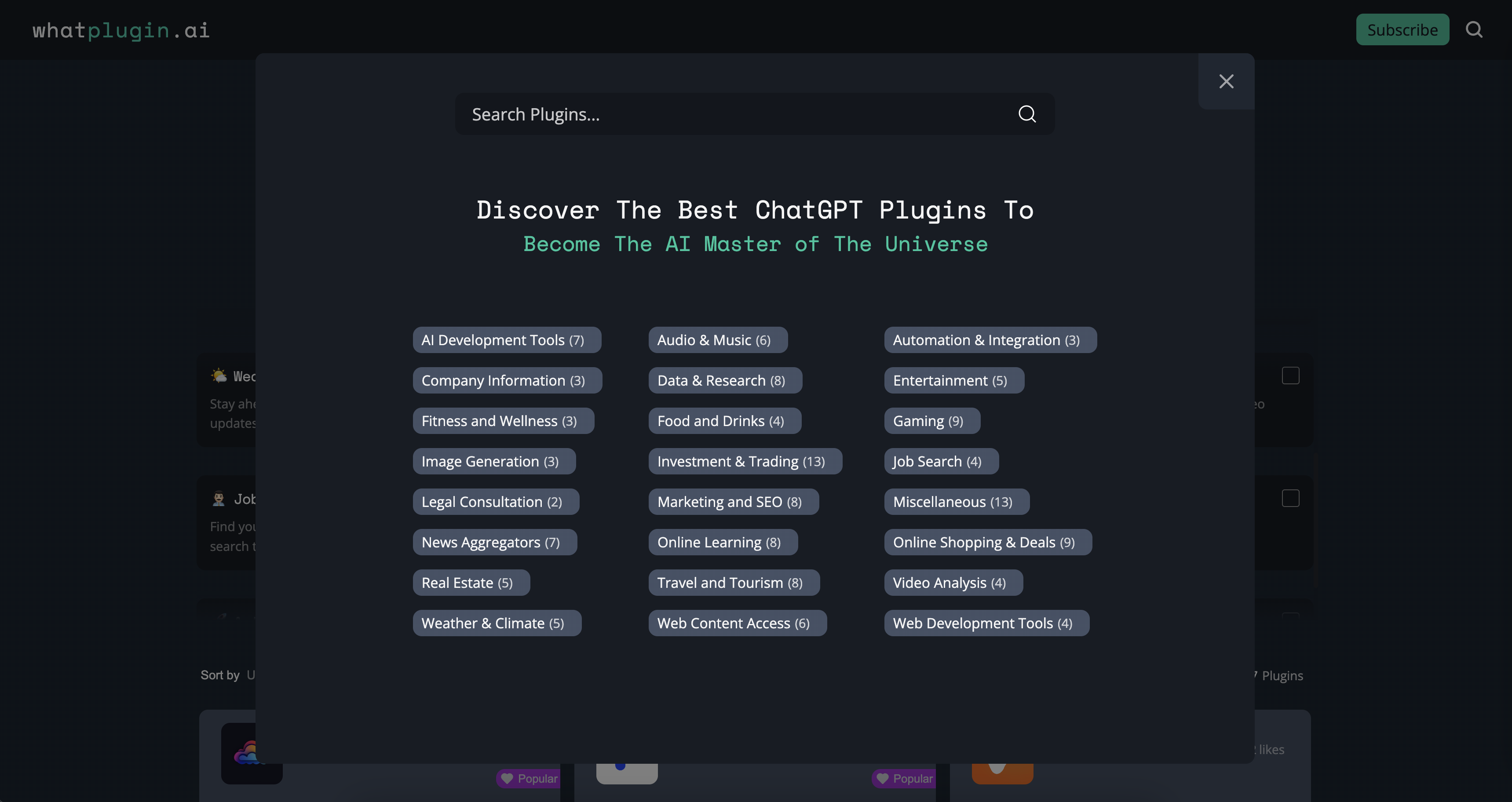 Media whatplugin.ai - Cari plugin dengan mudah untuk chatgpt 3