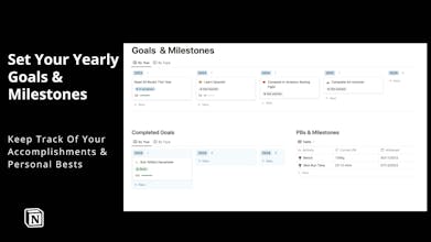 Notion Fitness Tracker - ASCEND Template gallery image