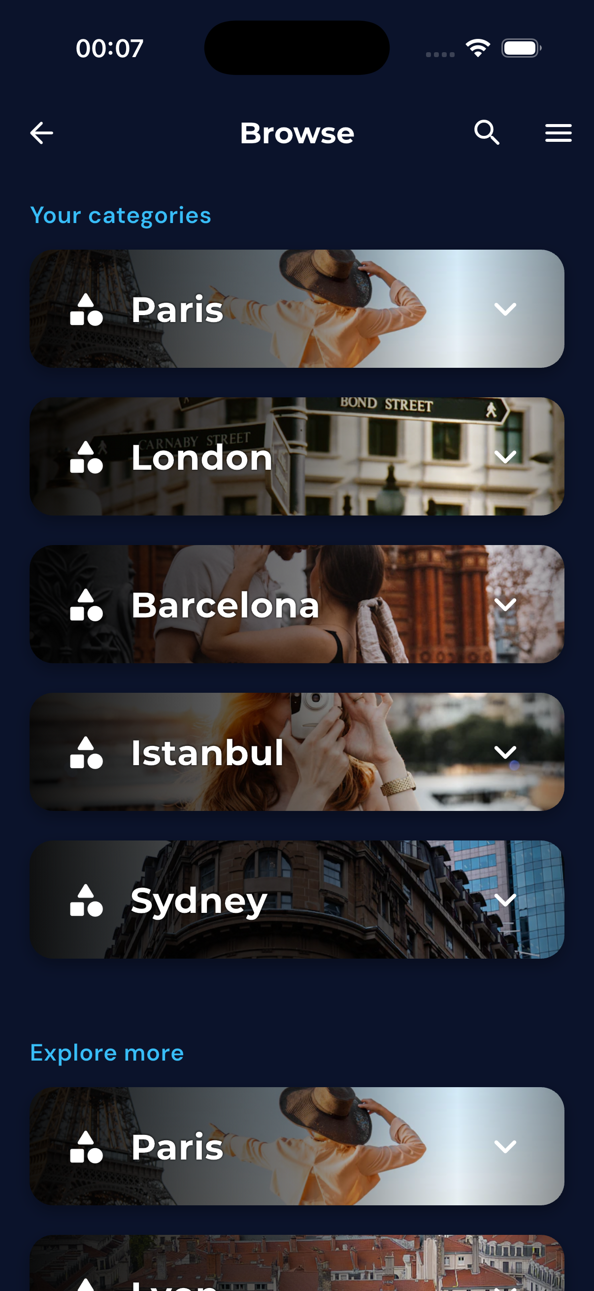 TourBite Landmark Cards - Screenshot 2 showing product features and functionality