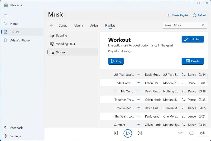Waveform Music Player gallery image