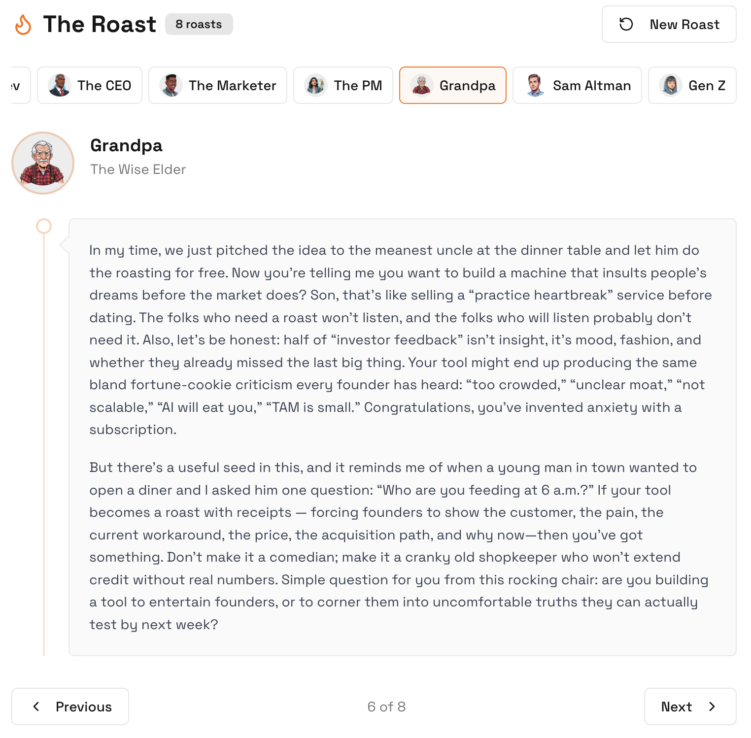 Roast Panel gallery image