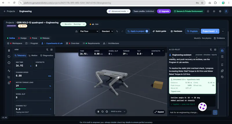 Genuine Robotics screenshot 2