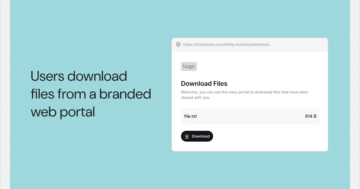 Send/Share Files by Couchdrop