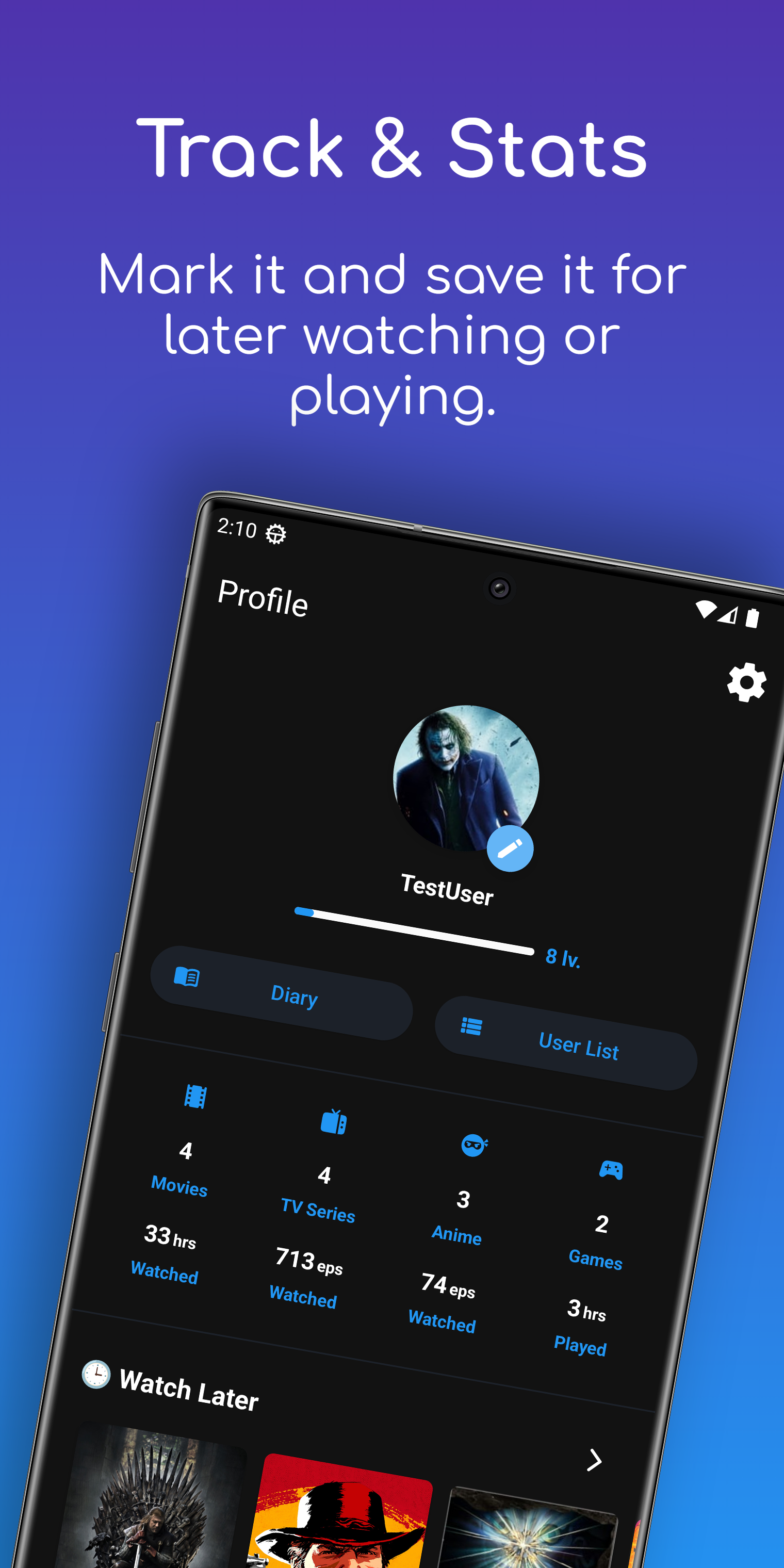Media Watchlistfy - Tracker Watchlist untuk Hiburan, Siri TV, dan banyak lagi 3