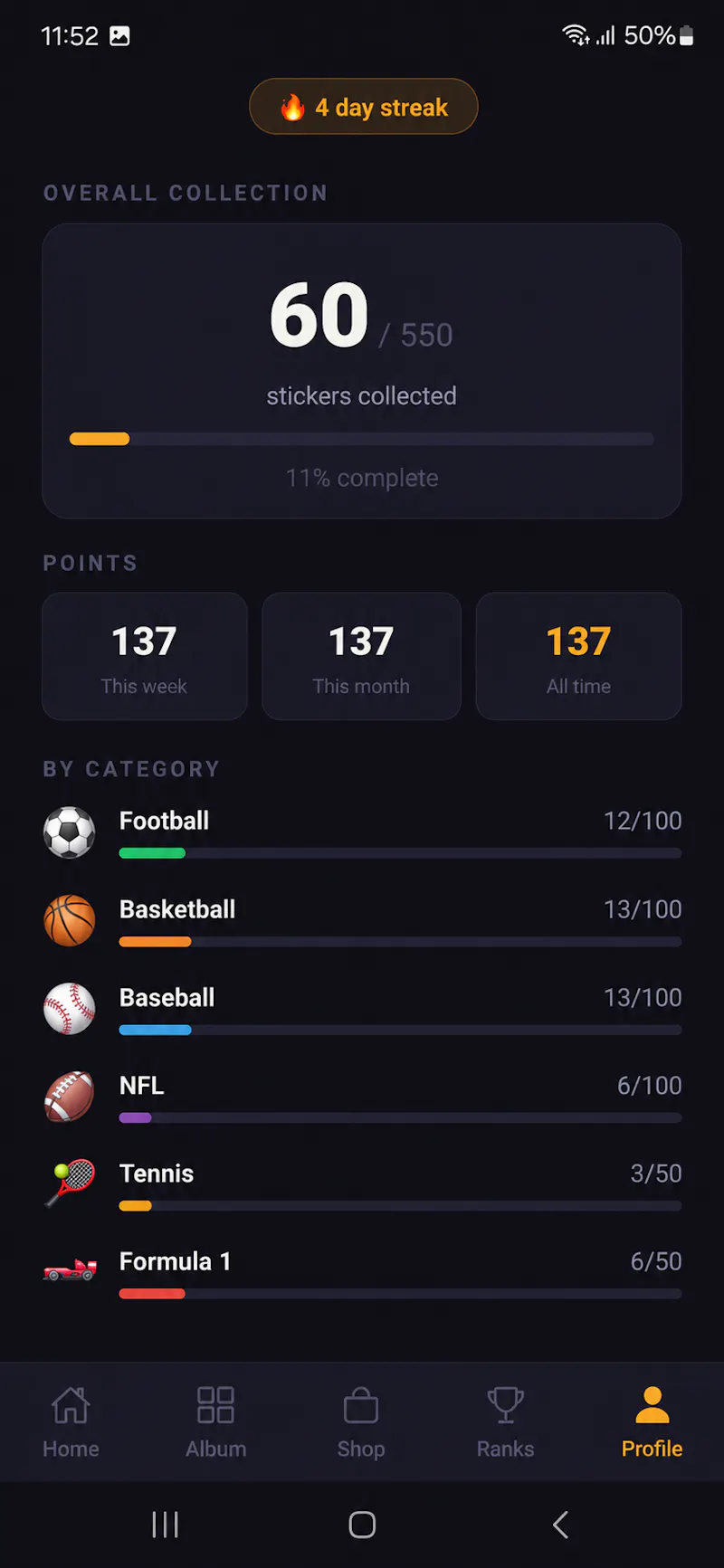 Legend Stickers screenshot 1