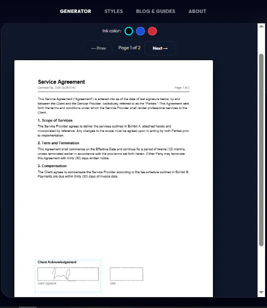 SigVela - Signature Generator gallery image