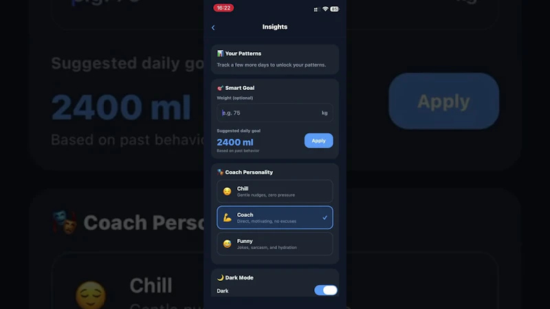 SipTracker screenshot 1 (video preview)
