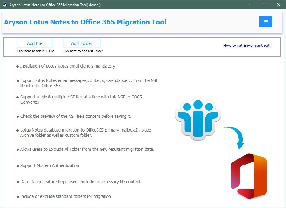 Aryson Lotus Notizen zum Office 365 Tool media 1