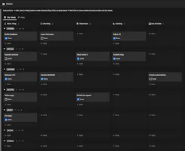 Weekly Planner 2023 ▶︎ Notion Template gallery image