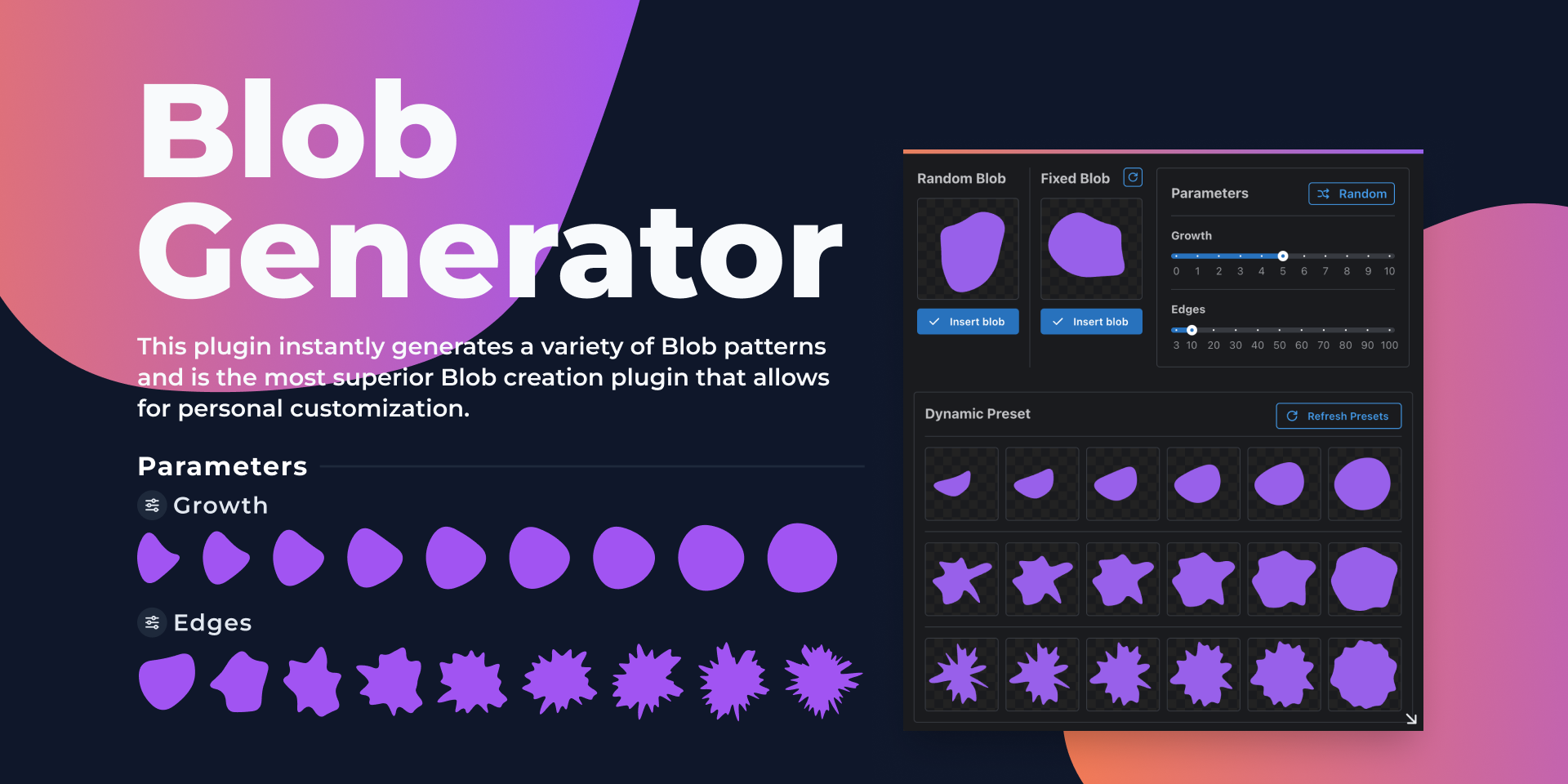 Gerador de blob / figma plugin media 1