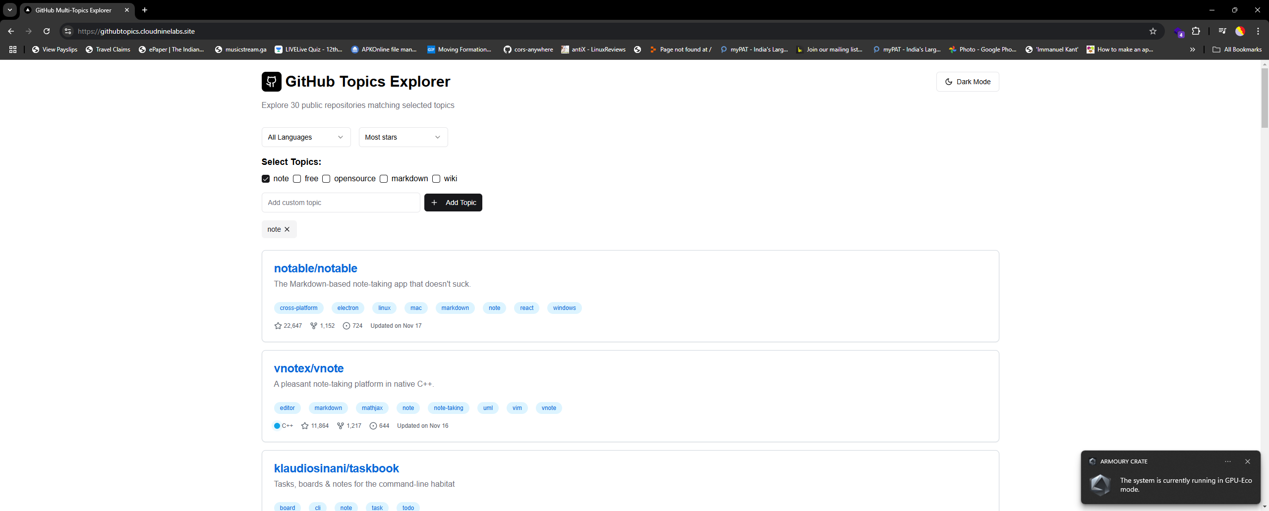 Explorador de múltiples temas de Github - Una herramienta para búsquedas de múltiples temas media 1