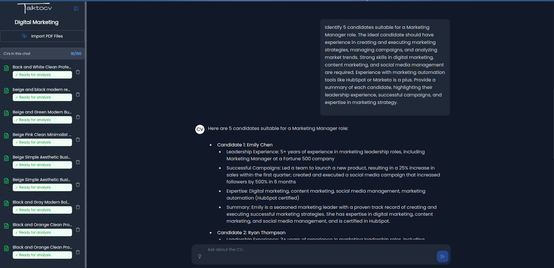 Talk to CV gallery image