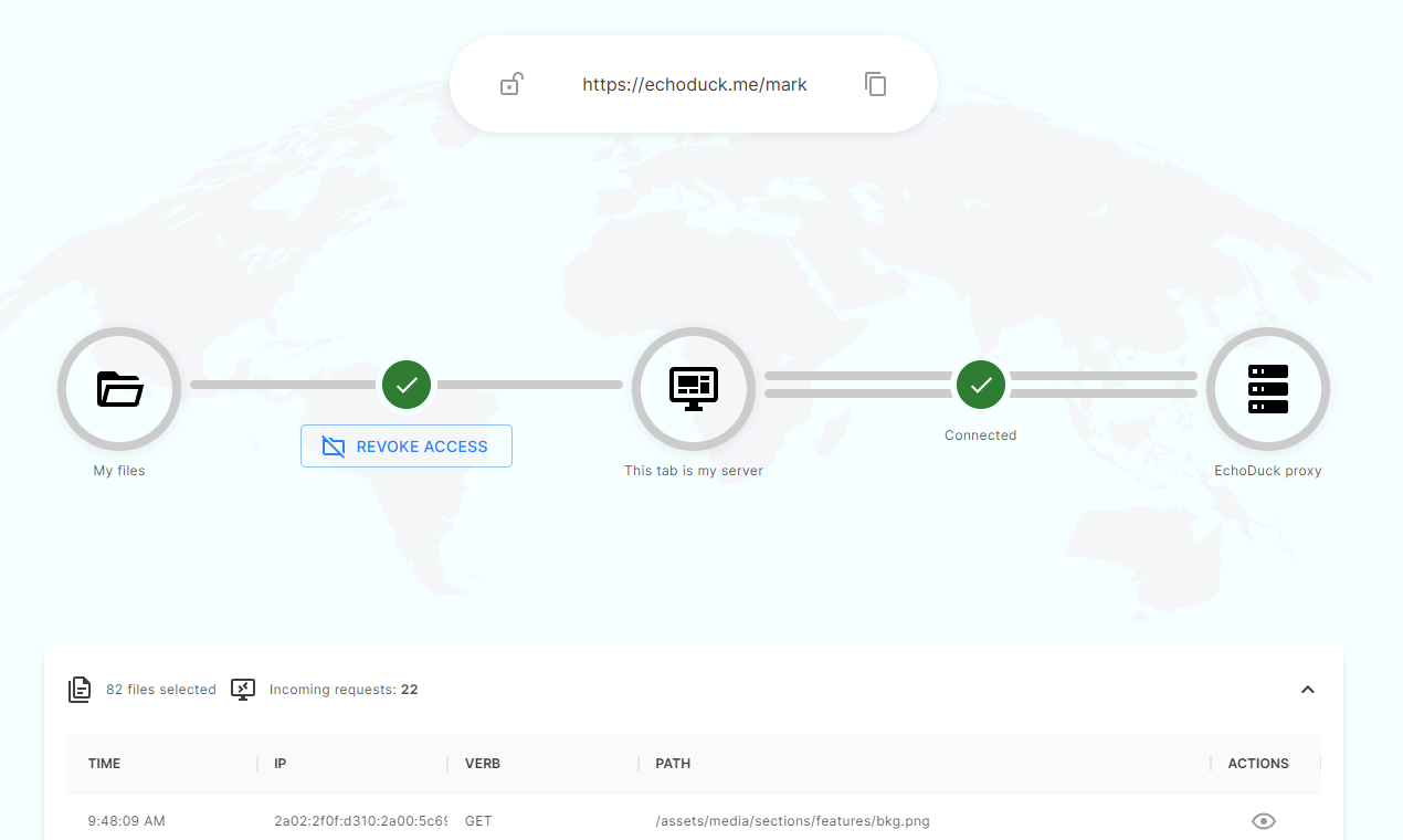 Echoduck, a free folder sharing tool, here we seen how the process to transfer files securely work. 