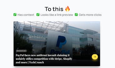 An example of a captivating link preview for social media platforms
