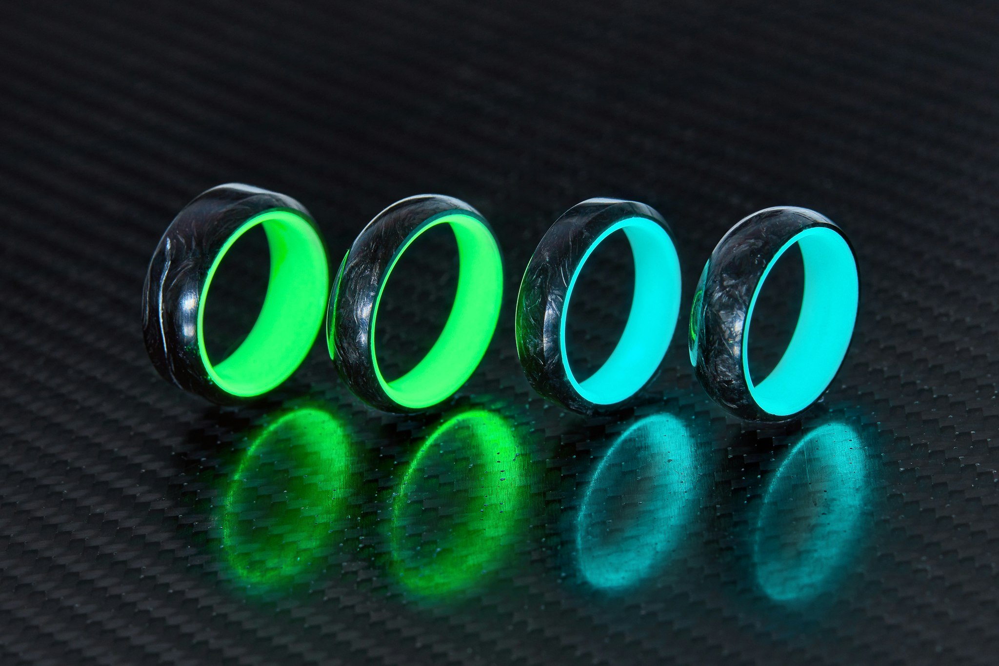 Forged carbon fiber jewelry with kevlar gallery image