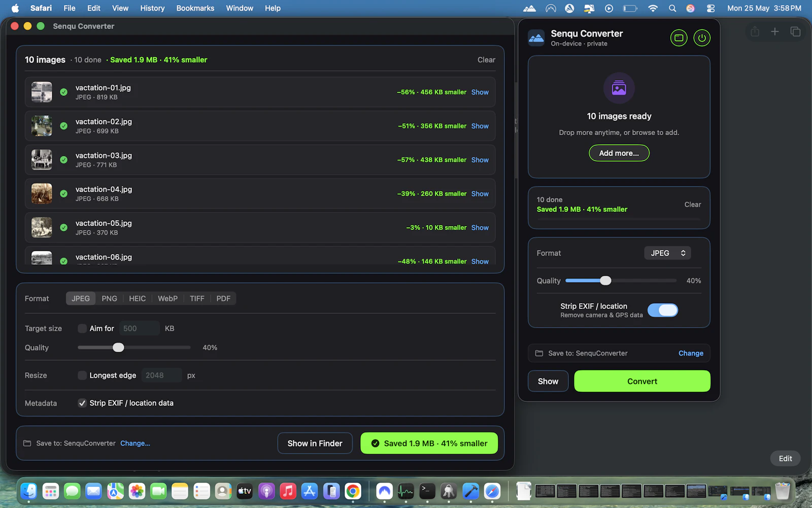 Senqu Image Converter screenshot 1