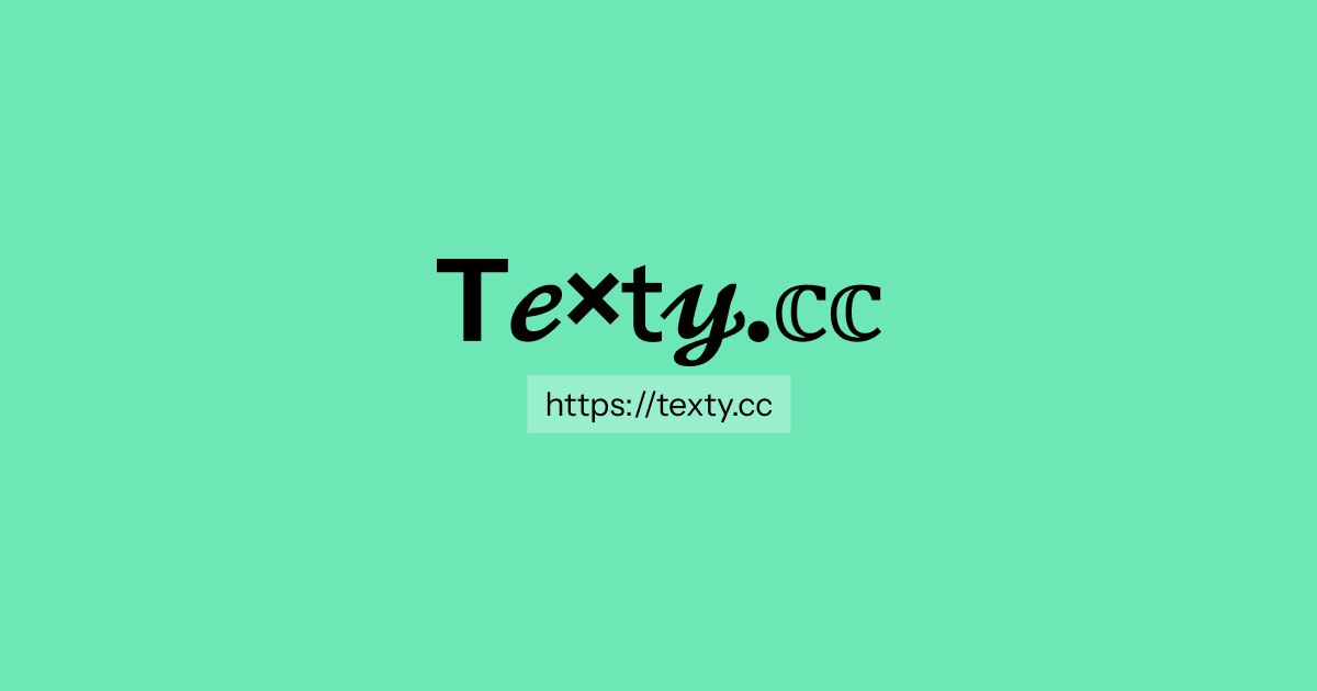 Texty.cc - Cool fonts & stylish text generator media 1