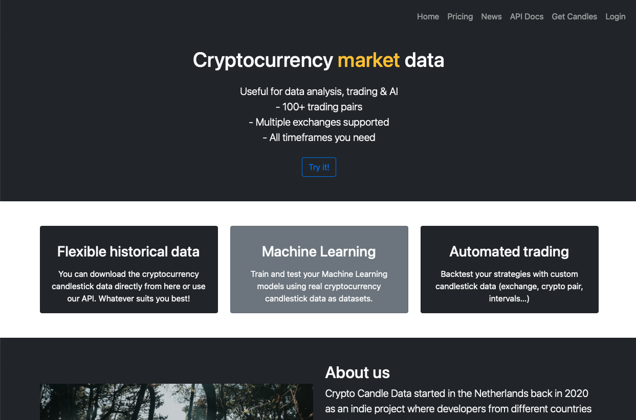 startuptile Crypto candle data-Historical cryptocurrency data from your preferred exchange 