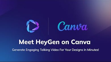 Una creación de Canva que muestra un atractivo avatar parlante interactivo que mejora la interacción del usuario e inyecta vitalidad a los gráficos.