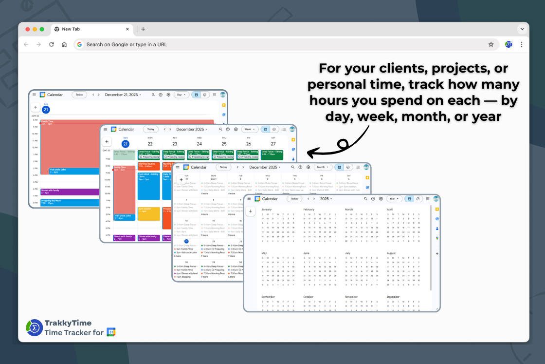 TrakkyTime - Screenshot 4 showing product features and functionality