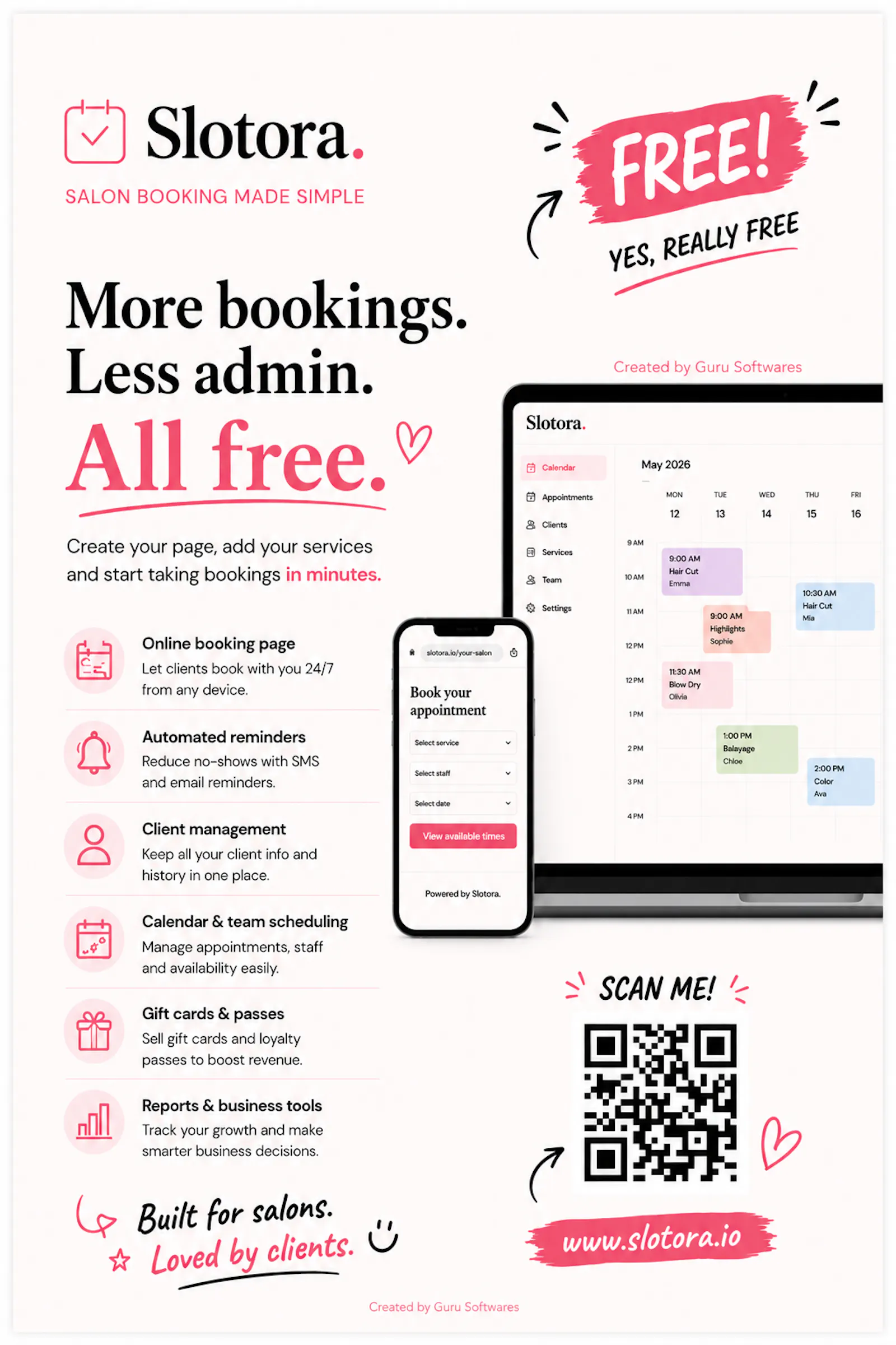 Slotora - All-in-one booking software screenshot 1