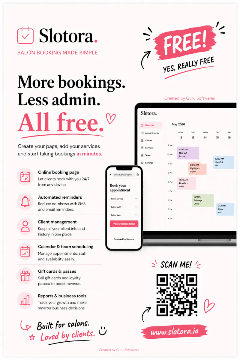 Slotora - All-in-one booking software screenshot 1