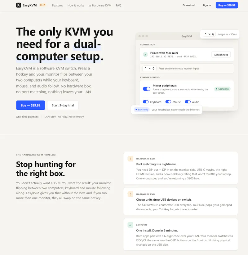 EasyKVM screenshot 1