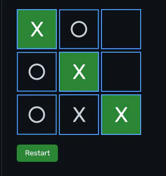 Play tic-tac-toe game from markdown file