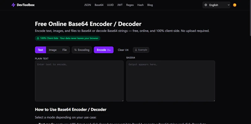 DevToolbox screenshot 2