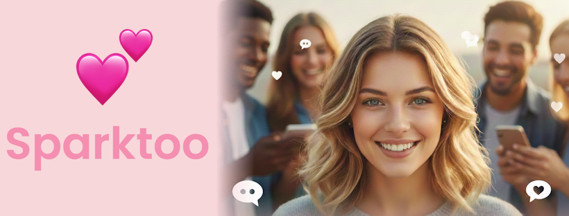 Sparktoo Social Dating - Product Hunt launch logo and brand identity