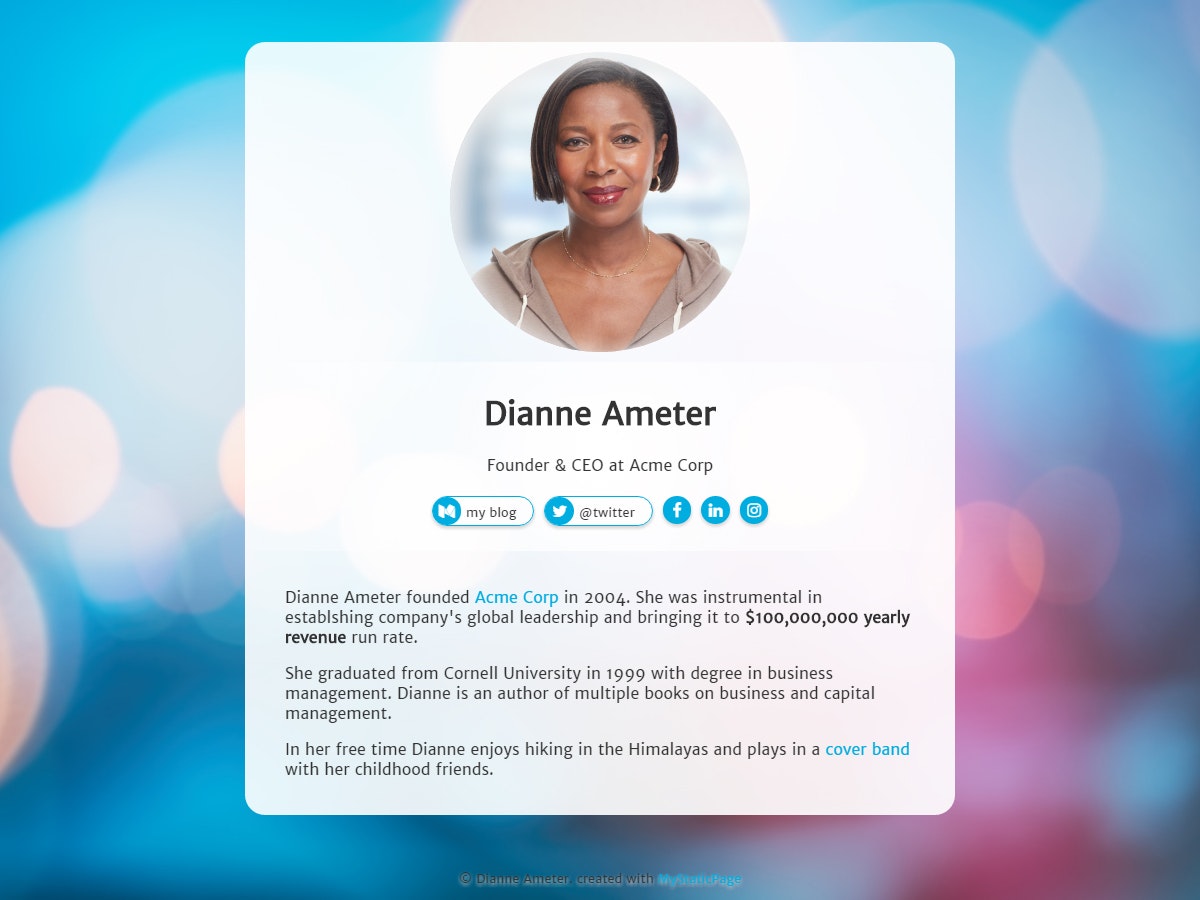 My Static Page gallery image