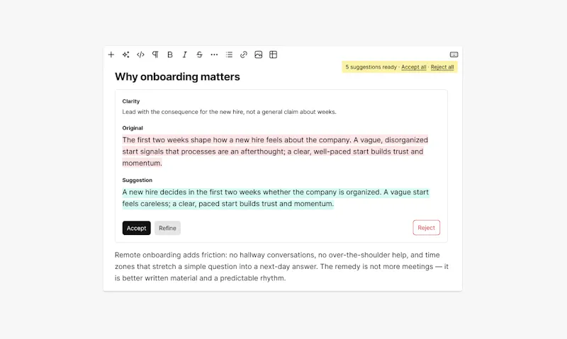 AI Content Editing Toolkit screenshot 1