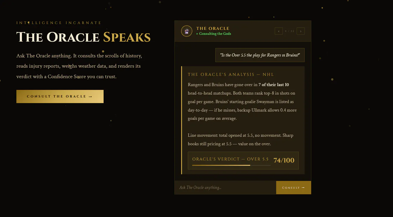 ParlayLegend.AI 제품 배너
