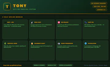 Tony - Offline Survival System gallery image