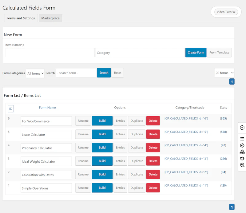 Calculated Fields Form screenshot 5