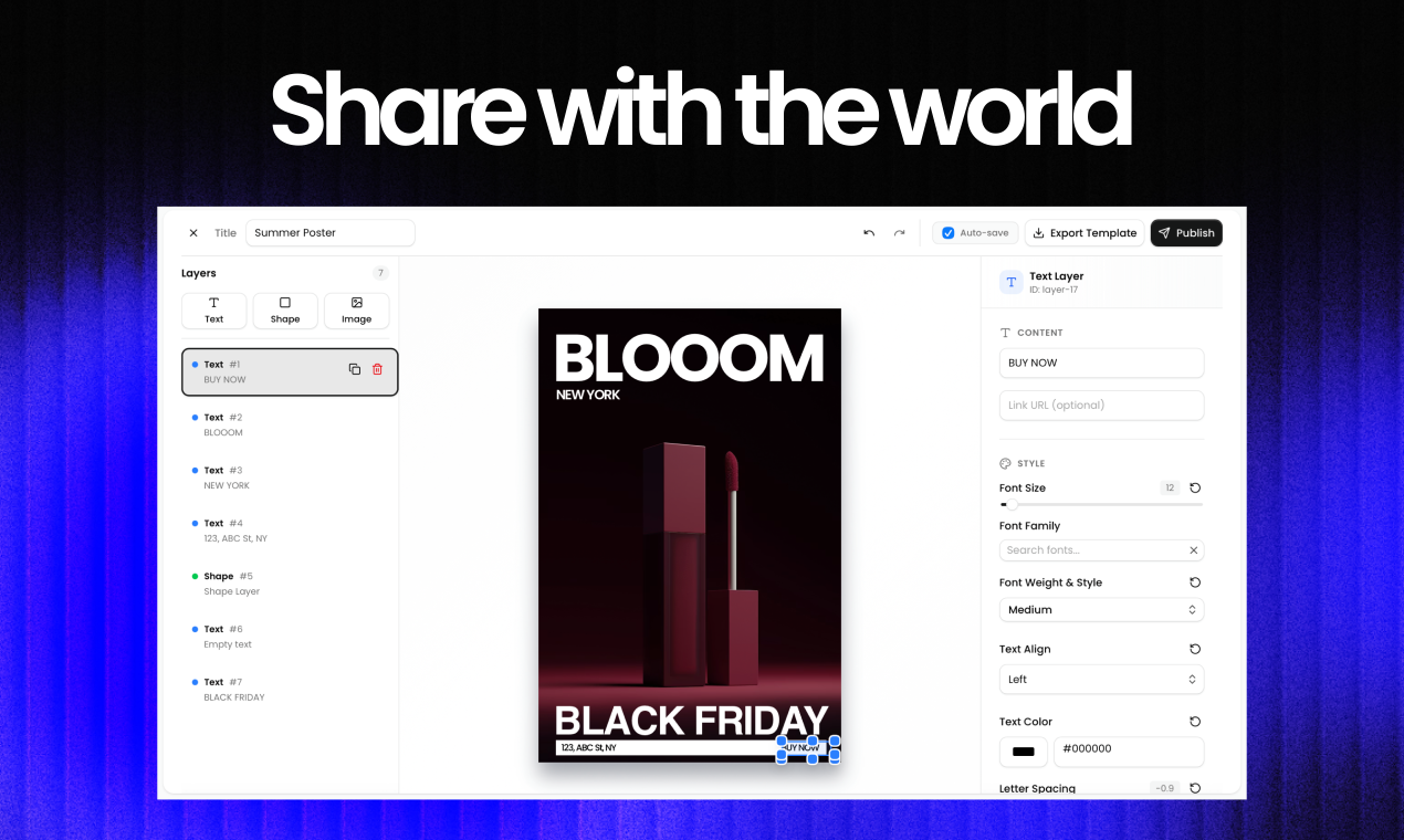 Knoww | Interactive Clickable Posters - Screenshot 3 showing product features and functionality