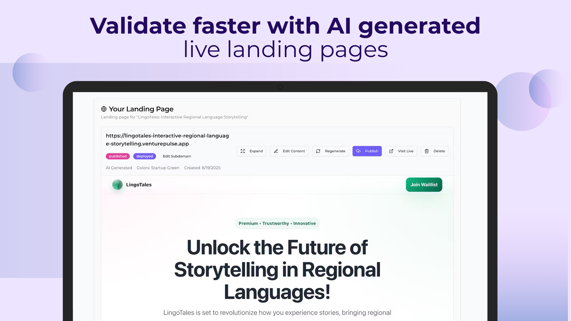 Média S'aventurer - Valider plus intelligemment.Construire plus vite.Tangage avec confiance 6