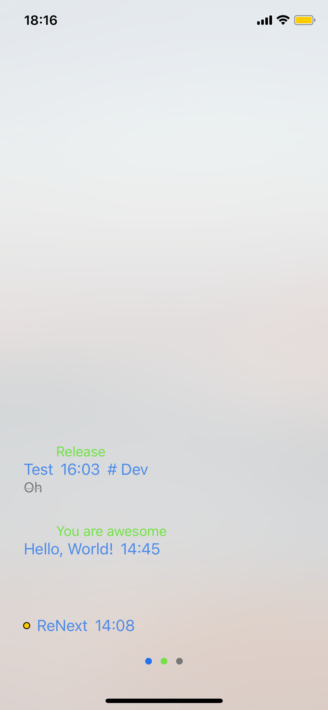 Renext - Un pionero de GTD y experiencia de usuario de una mano media 1