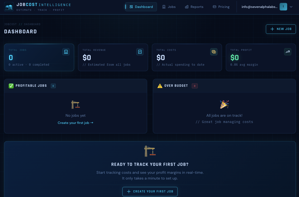 JobCost - Screenshot 2 showing product features and functionality