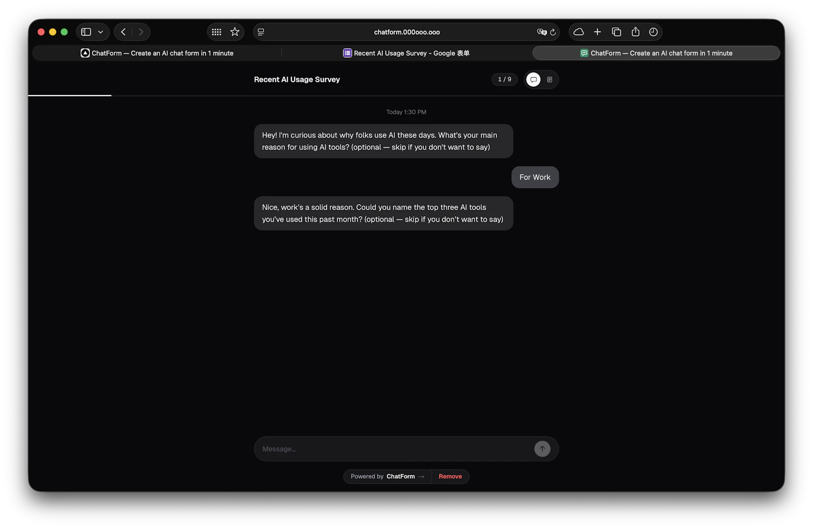 ChatForm screenshot 3