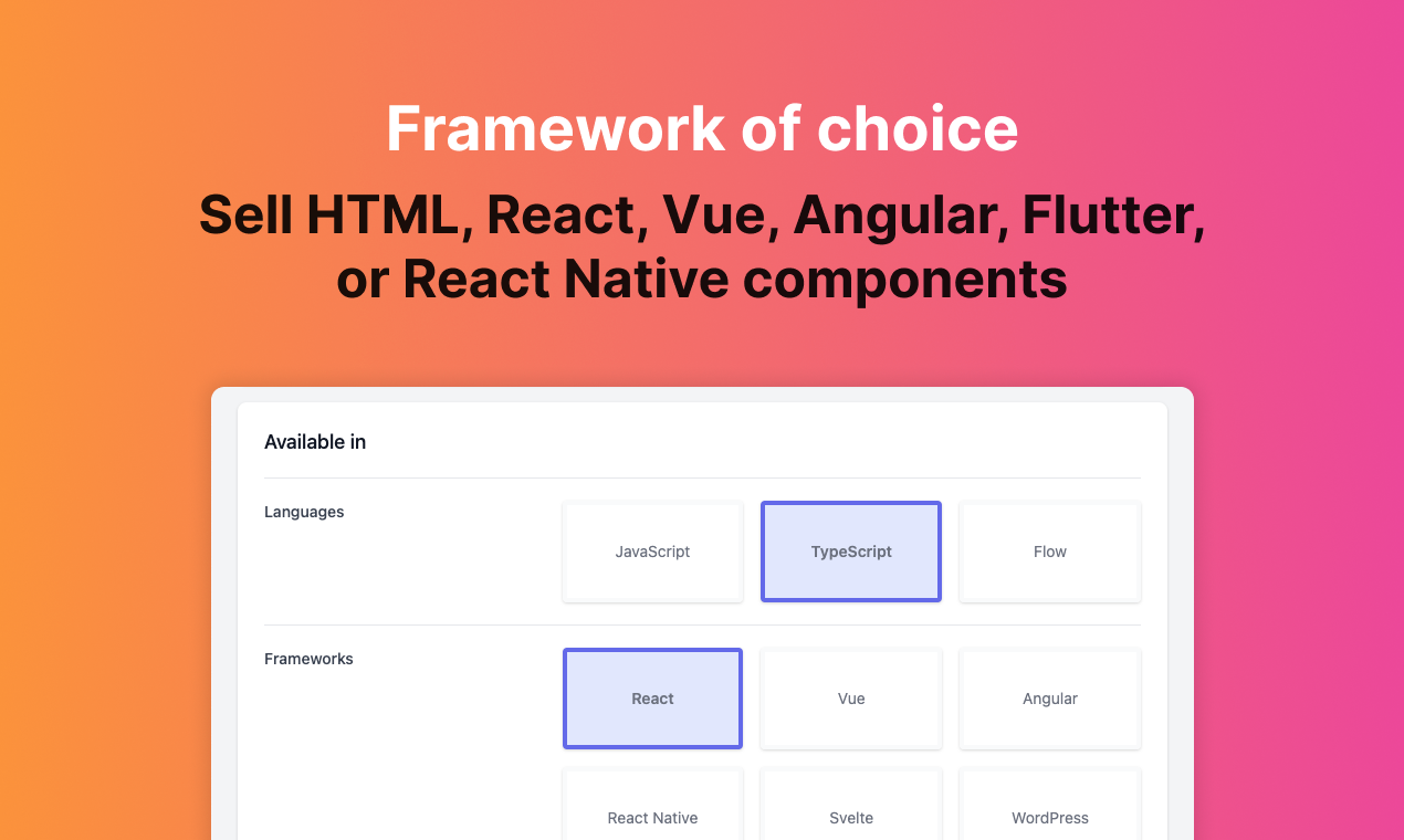 FrontWork Component Marketplace gallery image