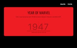 Year of Marvel media 1