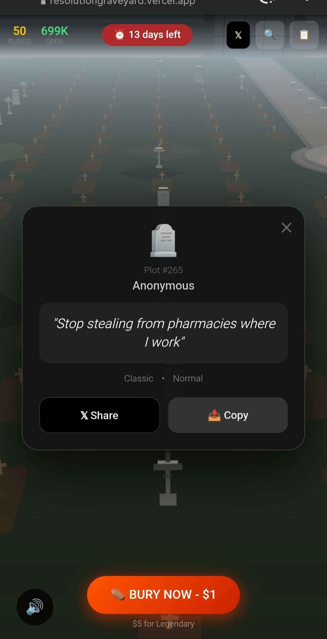 Resolution Graveyard ⚰️ gallery image