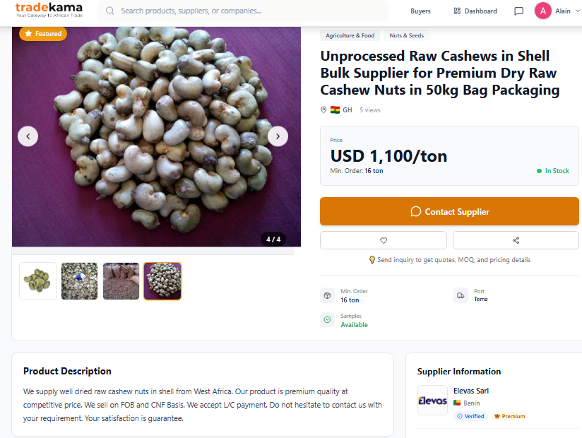 TradeKama - Screenshot 2 showing product features and functionality
