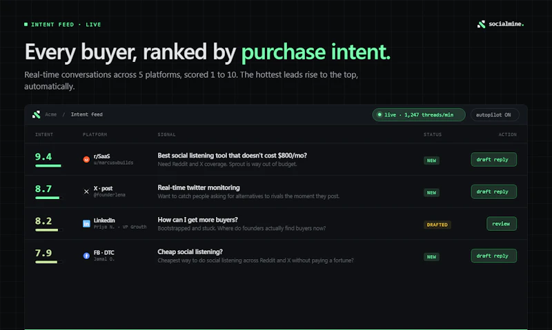 Socialmine screenshot 2