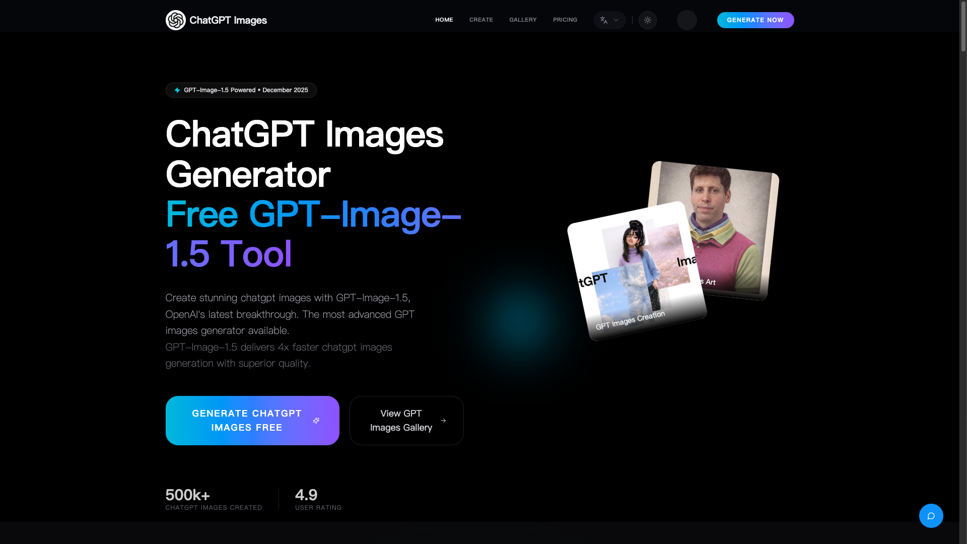 ChatGPT Images - Screenshot 2 showing product features and functionality