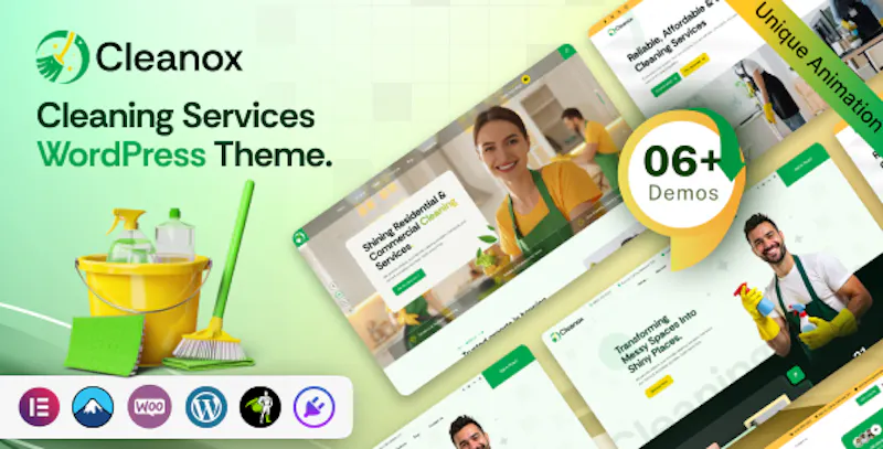 Cleaning Services WordPress Theme screenshot 1